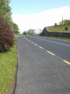 Hard shoulder on N59 at Bushy park Galway