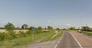 Google streetview screen grab of Tobar to M6 section of the NCN