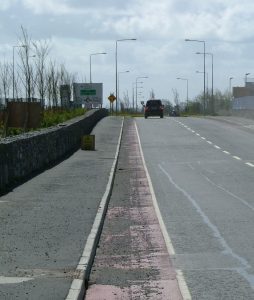 Cycle lane at Parkmore Galway